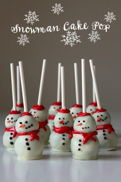 Snowman Cake Pops - Best Christmas Desserts - Recipes and Christmas Treats to Try this Year! Try these amazing and cute easy Christmas dessert recipes to have a great party for your kids, friends, and family! Cupcakes, cakes, sweet bites, pies, brownies, home-made Christmas popcorn, Christmas cookies and other delights. #christmas #dessertfoodrecipes #xmas #recipes #food #christmasfood Easy Christmas Dessert Recipes, Dessert Bord, Snowman Cake Pops, Easy Christmas Dessert, Tårta Design, Christmas Dessert Recipes, Best Christmas Desserts, Snowman Cake, Christmas Cake Pops