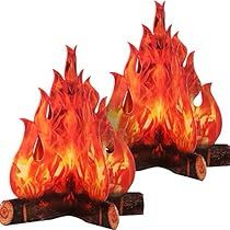 Cardboard Campfire, Campfire Party Decorations, Campfire Centerpiece, Camping Party Decorations, Fake Fire, Campfire Party, Survivor Party, Cardboard Fireplace, Bonfire Party