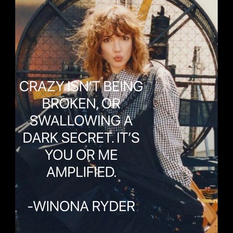 Winona Ryder Veronica, Winona Ryder Stranger Things, Joyce Stranger Things, Winona And David, Aspiration Board, Veronica Sawyer, Kate Bush, Comfort Person, Senior Quotes