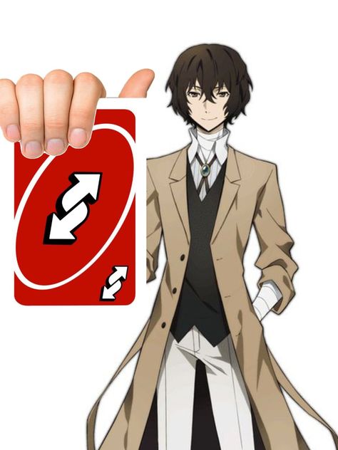 yes uno reverse dazai ctto : @xiehcn on ig (yep me im the owner) Dazai Reaction Pic, Bsd Reaction Pic, Dazai Funny, Dazai Osamu Pfp, Hakken Dazai, Dazai Silly, Bsd Stickers, Dazai Manga, Bsd Matching