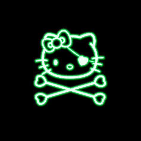 Green Icon Y2k, Y2k Widget Icons Green, Green Pfp Y2k, Dark Green Hello Kitty, Green Hello Kitty Aesthetic, Green Y2k Pfp, Black And Green Icons, Green Wallpaper Y2k, Widgets Green