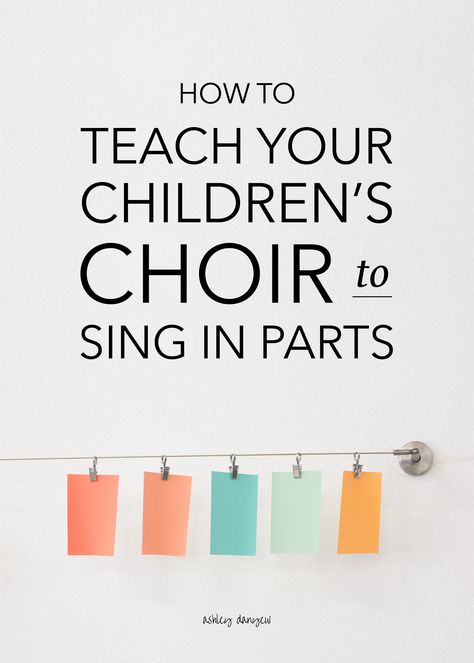 How to Teach Your Children's Choir to Sing in Parts - How do you know if your choir is ready to begin singing in parts? Helpful advice + teaching tips for gradually introducing part-singing to your young singers. | @ashleydanyew Teaching Choir, Choir Classroom, Elementary Choir, Middle School Choir, Sight Singing, Music Classroom Ideas, Music Teaching Ideas, Music Teaching Resources, Middle School Music