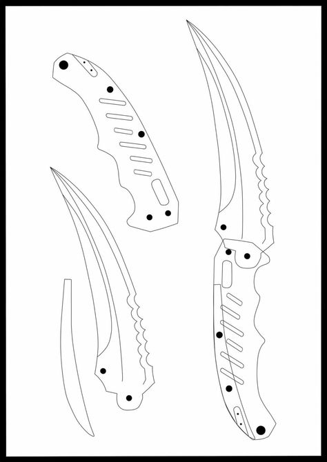 Flip Knife, Knife Template, Knife Making Tools, Svg Downloads, Cs Go, Knife Making, Folding Knives, Face Drawing, Diy Paper