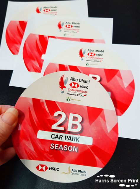 These self cling round windscreen permit stickers were printed for event parking, with over 20 different designs to identify which parking zone and how long the vehicle has rights to park in the car park. Car Permit, Background Study, Presentation Ideas, Ap Art, Printable Labels, In The Car, Car Park, Car Sticker, Window Stickers