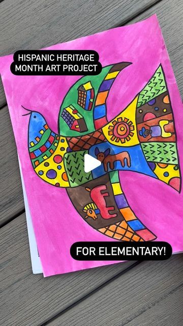 Amie Bentley - Art Teacher on Instagram: "Scrambling for what to teach Monday in upper elementary art 🎨 class? No worries because I’ve done most of the prepping for you!  Take a trip to El Salvador for Hispanic Heritage Month 💃🏼🕺🏽and check out the art of Fernando Llort.🖌️  The best part is that all you need to do is: ✅ Print the worksheets ✅ Gather materials ✅ Teach!  I’ve done the rest for you. Want a copy? Type FERNANDO below and I’ll DM you a link 🔗. Check message 📩 requests to see it. . . . . . #artteachersofinstagram #iteachart #hispanicheritagemonth  #artteachersofig #elementaryart #artsubplans #arted #arteducator #arteducation “elementaryartteachers #artlesson #artproject" Upper Elementary Art, Hispanic Artists, Art Sub Plans, Hispanic Art, Substitute Teaching, 4th Grade Art, Elementary Lesson Plans, Classroom Art Projects, Classroom Art