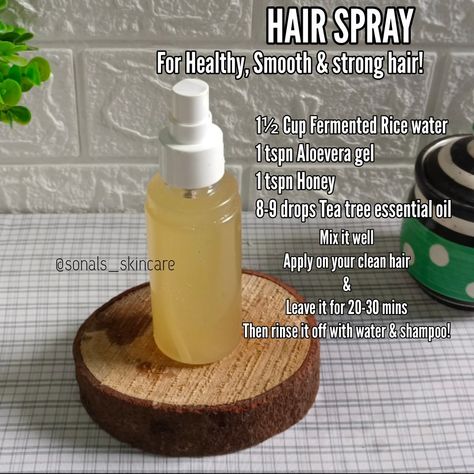 Healthy Hair Spray Diy, Home Remedy For Hair Growth, Essential Oil Hair Growth Spray, Remedy For Hair Growth, Mehndi For Hair Growth, Braid Spray Moisturizing, Homemade Hair Spray, Hair Growth Home Remedies, Natural Hair Spray