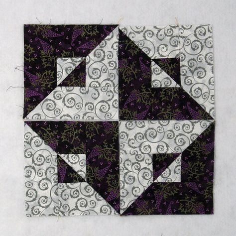 How to Create the Traditional Betty's Delight Quilt Block – fabric-406 Sliced Courthouse Steps Quilt, Mirage Quilt Pattern, Black White Gray Quilts Patterns, Betty’s Delight Quilt Block, Easy Quilts That Look Difficult, Modern Quilt Blocks Patterns, 9 Patch Quilt Ideas Block Patterns, Quilting Designs For Squares, Quilt Blocks Easy Free Pattern