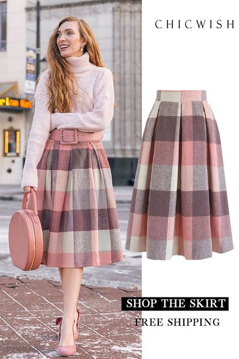 6ae07dcb33ec3b7c814df797cbda0f87desc50134538ri Projek Menjahit, Trendy Skirts, Winter Chic, A Skirt, Komplette Outfits, Skirt Design, Mode Inspiration, Trendy Dresses, Chanel Handbags