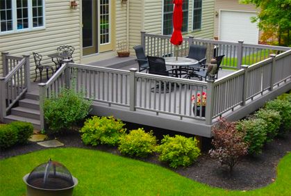 Landscaping Around Deck, Deck Landscaping, Patio Pergola, Decks Backyard, Outside Living, Backyard Deck, Design Exterior, Design Garden, Building A Deck