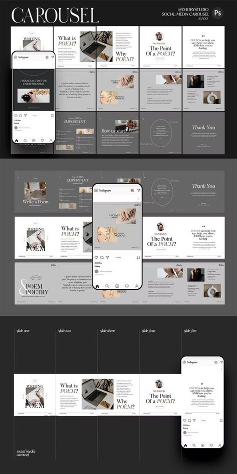 #Minimal_Carousel_Design #Carousel_Layout #Carrousel_Instagram #Instagram_Carrousel Minimal Carousel Design, Instagram Carousel Design Ideas, Carousel Layout, Instagram Carousel Design, Carrousel Instagram, Poetry Tips, Instagram Carousel Template, Carousel Template, Carousel Design