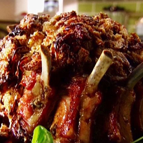 Crown Pork Roast, Crown Roast Recipe, Pork Crown Roast, Crown Roast Of Pork, Crown Roast, Tyler Florence, Roast Recipe, Vegetable Puree, Roast Recipes