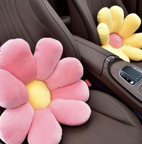 Car Seat Strap Covers, Pink Car Accessories, Car Pillow, Car Deco, Car Headrest, Flower Car, Trash Can For Car, Car Cushion, Car Seat Cushion