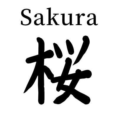 CHERRY BLOSSOM/SAKURA in Japanese kanji symbol, free download Sakura In Japanese Writing, Sakura Japanese Tattoo, Mha Symbols, Sakura Meaning, Japanese Symbols And Meanings, Japanese Sakura Art, Flower In Japanese, Japan Symbol, Anime Symbols