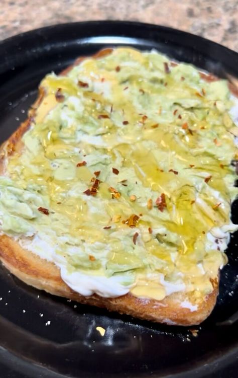 Cream Cheese Toast, Honey Breakfast, Avocado Cream, Hot Honey, Delicious Breakfast, Breakfast Time, Sourdough Bread, Yummy Breakfast, Avocado Toast