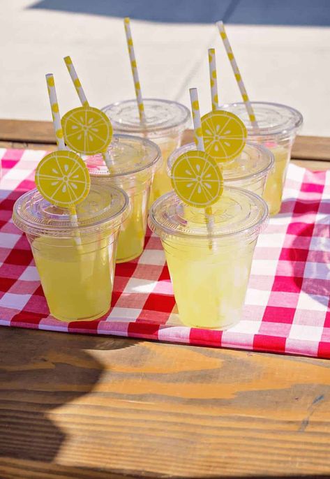 There are so many lessons that can be learned with a Lemonade Stand. Here are my best tips for teaching kids how to market, manage money, and tons more! #lemonadestand #summerfun #summer #kidslemonadestand #freeprintable Lemonade Stand Outfit, Lemonade Stand Treats, Lemonade Stand Ideas For Kids, Lemonade Stand For Kids, Lemonade Packaging, Lemonade Craft, Lemonade Stand Ideas, Lemon Stand, Lemonade Stand Birthday Party