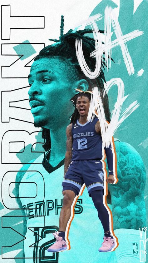 Nba Wallpapers Ja Morant, Ja Morant Grizzlies Wallpaper, Ja Morant Wallpaper Iphone, Ja Morant Poster, Nba Wallpapers Stephen Curry, Ja Morant Style, Cool Basketball Wallpapers, Basketball Quotes Inspirational, Basketball Background