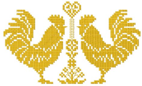 Two roosters free embroideyr design - Cross stitch - Machine embroidery community Rooster Cross Stitch, Cross Stitch Free, Bird Images, Cute Spanish Quotes, Embroidery Download, Embroidery Patterns Free, Free Machine Embroidery Designs, Free Machine Embroidery, Cross Stitch Patterns Free