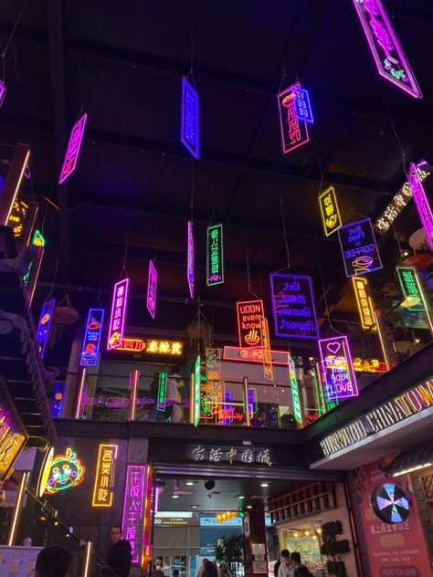 Vivid Sydney Lights, Aesthetic Sydney, Chinatown Sydney, Burwood Chinatown, Sydney Aesthetic City, Sydney Australia Aesthetic Night, Vivid Sydney, Sydney Core Aesthetic, Future Funk Aesthetic