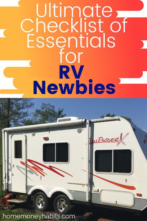 Camping In Rv, How To Stock Your Camper, Rv List For Beginners, Camper Tricks, Rv Camping List, Camper Checklist, Camper List, Rv Essentials, Canada Camping