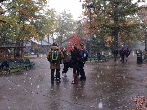 It's snowing in Michigan! Thanks for sharing Interlochen Center for the Arts. http://studyusa.com Interlochen Arts Academy, Interlochen Michigan, Usa Life, Good Relationships, It's Snowing, School Of Arts, I Am Loved, Campus Life, Dream High