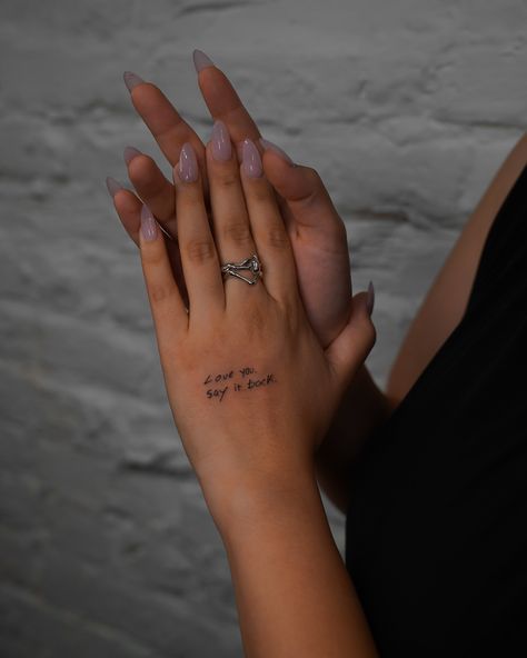 Hand tattoos carry a special energy— it’s what makes them so unique. I feel every bit of that when I’m tattooing and can understand how meaningful it must be. There’s a certain magic in a hand tattoo, like a way to hold onto the past and keep it close. This one’s all about keeping that feeling alive. #induetime #reupstattoo #finelinetattoo #handtattoo Feeling Alive, Hand Tattoo, Fine Line Tattoos, That Feeling, Hand Tattoos, The Past, Energy, Tattoos, Quick Saves