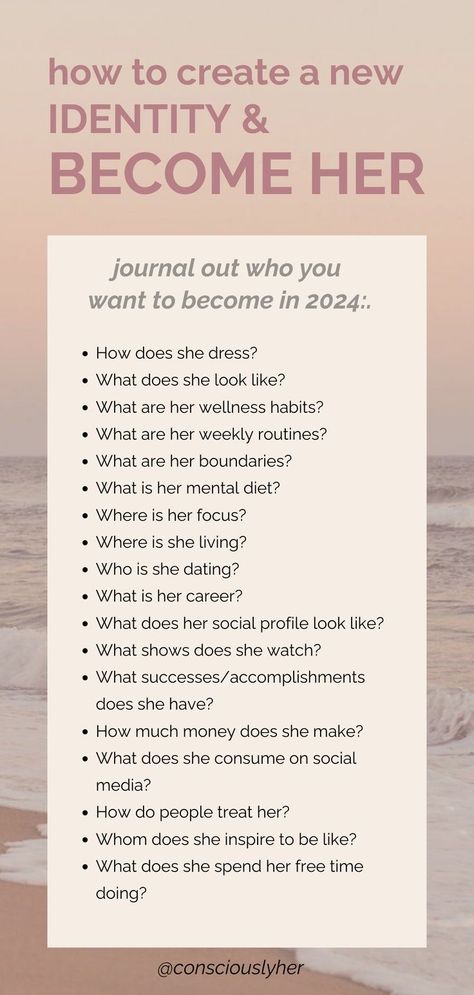 How To Create A New Identity, Dream Life Questions, How To Find Your Identity, How To Be Different From Others, New Identity Aesthetic, How To Have A Personality, How To Write About Yourself, Dream Life Journal Prompts, Identity Prompts