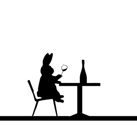 Wine time 🐰🍷 #HAMRabbit Wine Illustration, Rain Rain, Going To Rain, Rabbit Print, Wine Time, Book Plates, Art Stuff, Functional Design, Wine Tasting