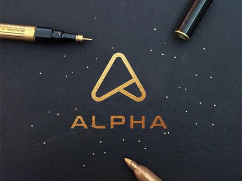 ALPHA LOGO by Dipo Design on Dribbble Alpha Logo, Fitness Logo Design, Drinks Logo, Tech Pack, Fitness Logo, Logo Images, Business Outfits, Logo Inspiration, Creative Professional