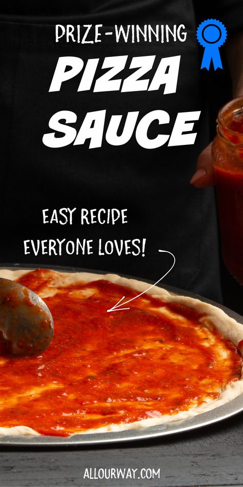 Sweet Pizza Sauce Recipe, Easy Pizza Sauce Recipe, Pizza Sauce Easy, Easy Pizza Sauce, Sweet Pizza, Best Homemade Pizza, Homemade Sauce Recipes, Pizza Sauce Recipe, Easy Homemade Pizza