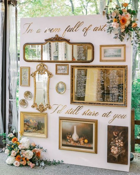 Creative seating chart wedding