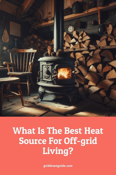 Discover the ideal heat source for off-grid living. Explore wood stoves, propane heaters, solar heating, and more for a sustainable, self-sufficient lifestyle comfort. Solar Heating System, Passive Solar Heating, Geothermal Heating, Propane Heater, Passive Solar, Emergency Plan, Pellet Stove, Desert Homes, Solar Heating