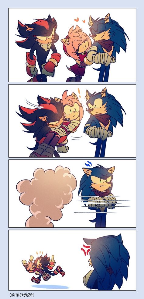 Sonic X Shadow Fanart, Maria The Hedgehog, Shadamy Comics, Sonamy Comic, Shadow And Amy, Amy The Hedgehog, Sonic Heroes, 2160x3840 Wallpaper, Sonic And Amy