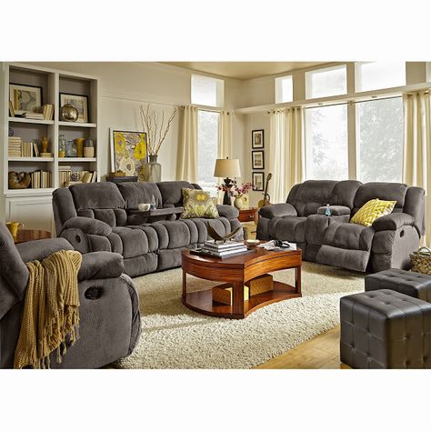 Sofa Alternative, Comfortable Living Room Furniture, City Living Room, Cheap Living Room Sets, Comfortable Living Room, Fireplace Room, Buy Living Room Furniture, Recliner Couch, Family Room Furniture