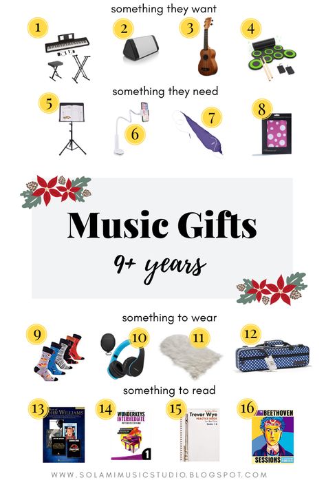 Gifts For Musical Kids, Diy Gifts Music, Music Gift Ideas, Music Major, Gift Ideas For Teens, Teen Christmas Gifts, Musical Gift, Gifts For Teen Boys, Presents For Kids