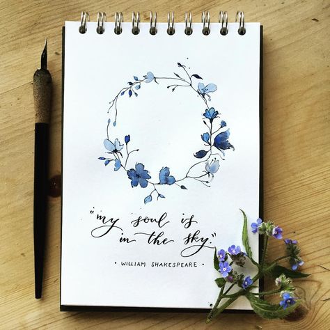 #watercolor #print #flower Boarders Designs For Projects, Pencil Drawings For Beginners, Bullet Journal Ideas Templates, Paper Art Design, Front Page Design, Bullet Journal Quotes, Bond Paper Design, Birthday Card Drawing, Hand Lettering Art