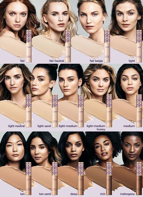 Shape Tape Concealer Swatches, Contour And Concealer, Concealer Tarte, Tarte Foundation, Tarte Concealer, Acne Cleaning, Contour Concealer, Skin Tone Makeup, Foundation Swatches