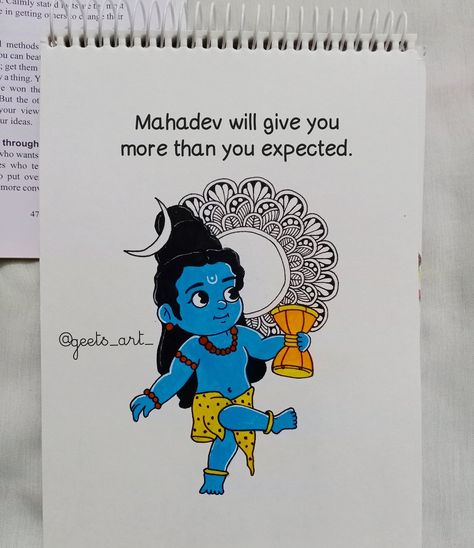 Lord Shiva Aesthetic Drawing, Mahadev Aesthetic Drawing, Mahadev Doodle Art, Mahadev Mandala Art Easy, Doctor Mandala Art, Shiva Doodle Art, Shiv Easy Drawing, Shiv Painting Easy, Shiv Drawings Easy