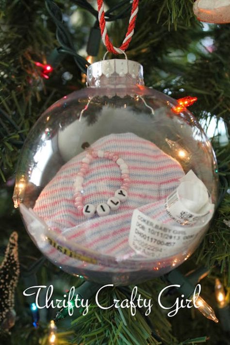 Baby Hand Christmas Ornament, Homemade Christmas Gifts From Newborn, New Baby Ornament Diy, Newborn Ornament Diy, Newborn Christmas Ornament Diy, Baby Ornament Keepsake, Diy Baby Ornaments, Baby Christmas Ornaments Diy, Baby Ornaments Diy