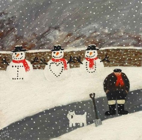 • gary bunt • Gary Bunt, Naive Illustration, Winter Illustration, I Love Winter, 카드 디자인, Love Winter, English Artists, Love Illustration, Naive Art