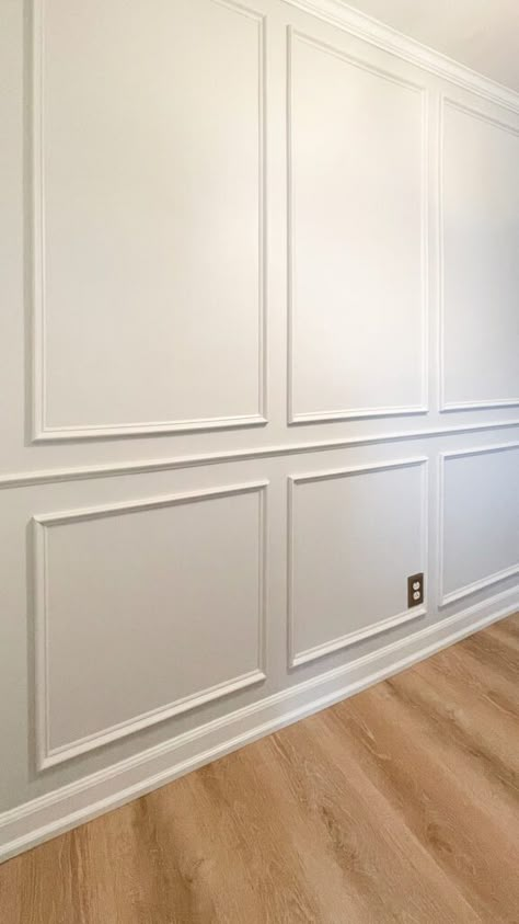 Picture Frame Molding Dining Room, Picture Frame Wainscoting, Deco Tv, Hallway Pictures, Millwork Wall, Picture Frame Moulding, Wall Moulding, Picture Molding, Frame Molding