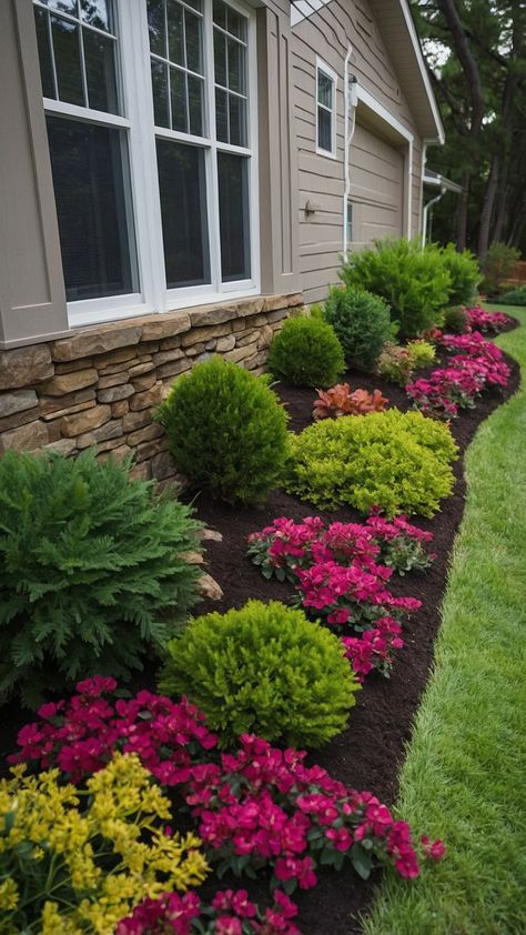 Elevate Your Yard: 15 Easy and Beautiful Fence Line Landscaping Ideas - Inspire Inlet Narrow Privacy Landscaping, Front Yard Privacy Ideas, Fence Line Landscaping Ideas, Fence Line Landscaping, Garden Trellis Designs, Colorful Landscaping, Farm Landscaping, Landscaping Along Fence, Garden Front Of House