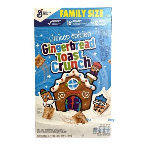 <p>The 2021 holiday season began with a bang when the Toast Crunch gang dropped a Thanksgiving-leaning limited edition Apple Pie version of its beloved cinnamon cereal that instantly became a fan favorite. It’s back for a third year, but a new potential holiday hero has emerged — the twinkling blue-boxed Gingerbread Toast Crunch. Let me […]</p> <p>The post <a rel="nofollow" href="https://www.theimpulsivebuy.com/wordpress/2023/10/26/gingerbread-toast-crunch-cereal-review/">RE... Cereal Bars Recipes, Vintage Cereal, Cinnamon Cereal, Kids Cereal, Seasonal Desserts, Cold Cereal, Crunch Cereal, Road Trip Snacks, Cereal Boxes