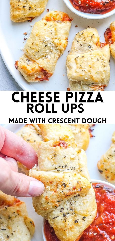 Cheese Stick Pizza Rolls, Easy Pizza Roll Ups, Crossiant Pizza Recipes, Giant Pizza Roll, Cheese Pizza Bites, Cheese Pizza Appetizer, Croissant Pizza Rolls Pillsbury, Crossaint Pizza Roll, Pizza Roll Up Appetizers