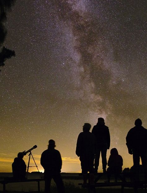 A family gazes at the stars on a beautiful night in Scandinavia. Astrophotographer P-M Heden of The World at Night captured this photo from Hedesunda, Sweden in September 2012. Astronomy Activity, World At Night, Milky Way Photos, Nostalgic Aesthetic, Science Quotes, Galaxies Wallpaper, Weather Photos, Star Party, World Photography