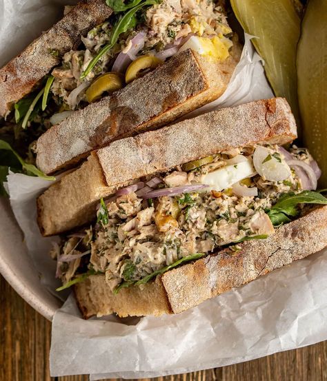 Tuna Salad With Egg, Salad With Egg, I Lost 100 Pounds, Mediterranean Tuna, Mediterranean Tuna Salad, Classic Tuna Salad, Tuna Salad Sandwich, Healthy Food Habits, Tuna Sandwich