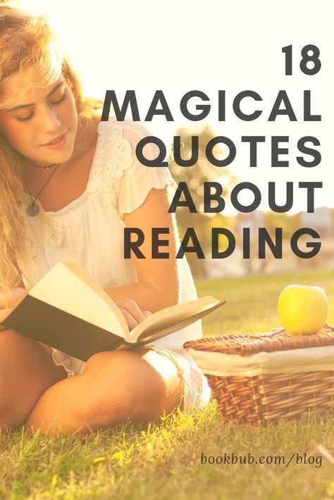 18 magical quotes about reading that bookworms will love. #books #quotes #bookquotes Love Books Quotes, Quotes About Reading, Books Are Magic, Quotes Dream, Magical Quotes, Magic Quotes, Books Quotes, Love Books, Author Quotes