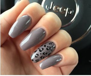 Grey Nails, Pedi Ideas, Chrome Nail Art, Chrome Nails Designs, Leopard Print Nails, Dip Nails, Print Nails, Leopard Nails, Gray Nails