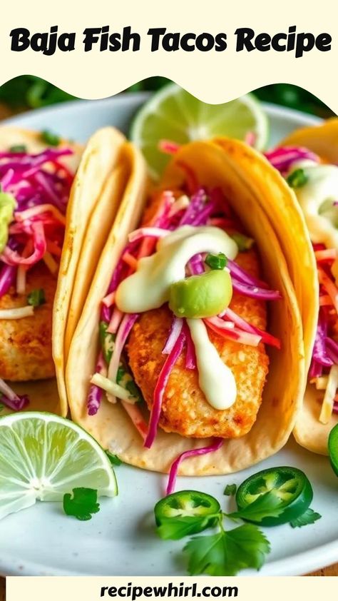 Enjoy crispy beer-battered fish tacos topped with tangy cabbage slaw and creamy avocado crema for a delicious beach-inspired meal at home!  Baja fish tacos recipes, Baja Fish Tacos menu, Baja fish tacos san antonio, Baja fish tacos near me, Baja fish tacos texas, Baja fish tacos locations, Baja Fish Tacos South Padre Island menu, Baja fish tacos sauce, Best baja fish tacos recipe, Baja fish tacos recipe easy, Authentic baja fish tacos recipe, Baja fish tacos recipe fried, What kind of fish is Ba Fish Tacos Sauce, Baja Fish Tacos Sauce, Fish Tacos Recipes, Baja Fish Tacos Recipe, Tacos Sauce, Tacos Menu, Battered Fish Tacos, Beer Battered Fish Tacos, Fish Taco Sauce