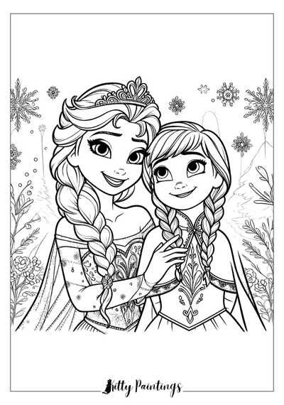 18+ Elsa & Anna (Frozen) Coloring Pages - Free Printables Coloring Pages Frozen, Frozen Colouring, Elsa Coloring Pages, Frozen Coloring Pages, Art Activities For Toddlers, Anna And Elsa, Anna Frozen, Elsa Anna, Art Activities