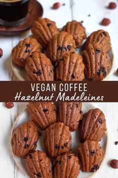 Madeleine Recipe, Vegan Coffee, Vegan Pastries, Vegan Baking Recipes, Usa Food, Vegan Cake Recipes, Vegan Bakery, Artisan Food, Vegan Dessert Recipes